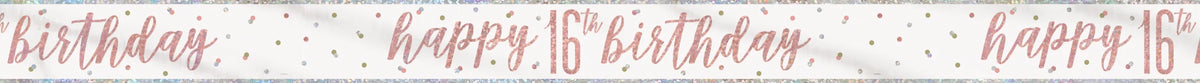 Happy 16th Birthday Banner
