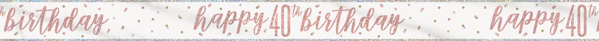 Happy 40th Birthday Banner
