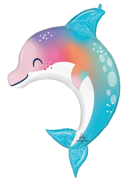 33"A Dolphin Under The Sea Balloon