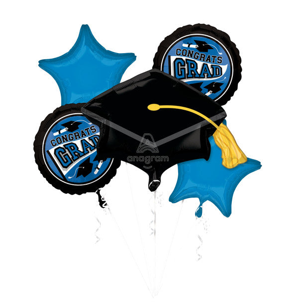 Balloons Bouquet Grad Blue