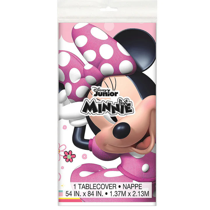 Minnie Mouse Boutique Plastic Tablecover 54 X 84 In.
