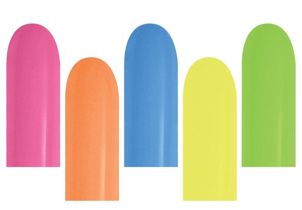 Latex Balloons 260 Assorted Neon Nozzle Up (50 count) SEMPERTEX
