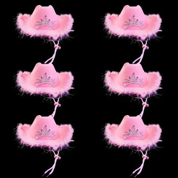 LED PINK COWBOY HAT