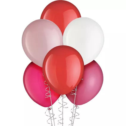 15 Mix Latex Balloons Valentine's Day