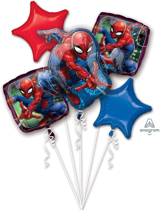 Balloon Bouquet Spider-Man 5 pieces