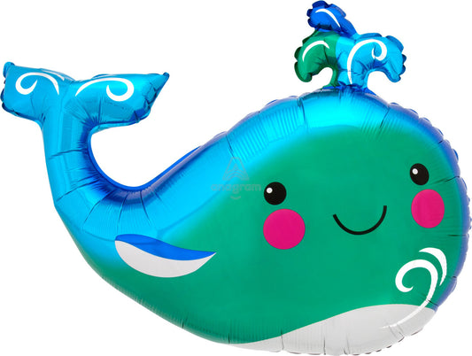 34"A Happy Whale  Balloon