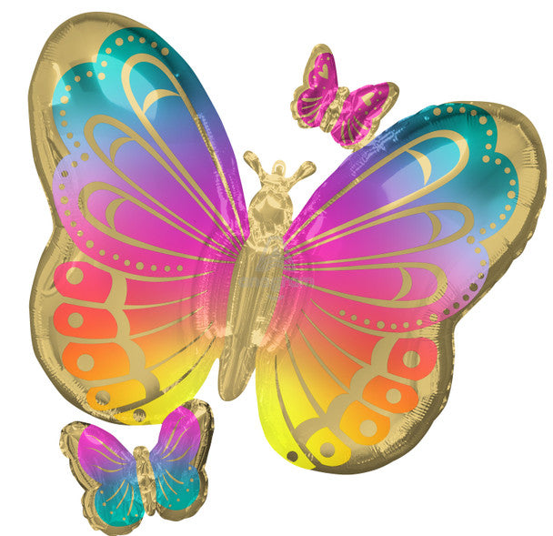 29"A Butterfly Colorful Balloon Shape