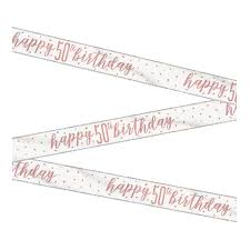 Happy 50th Birthday Banner