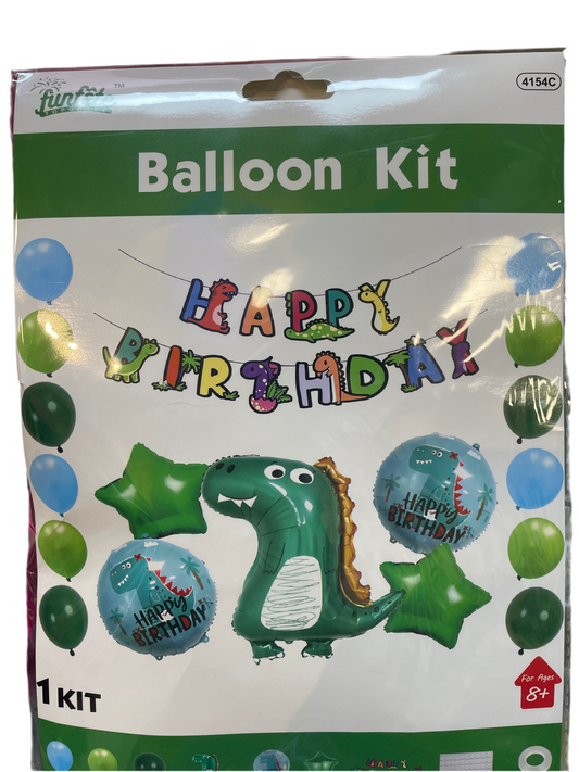 Balloon kit Happy Birthday Dino