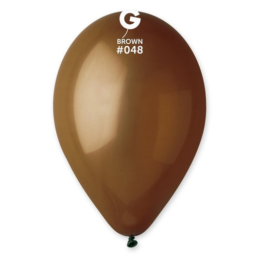 Latex Balloon 5'' Brown  Color (100 count) GEMAR