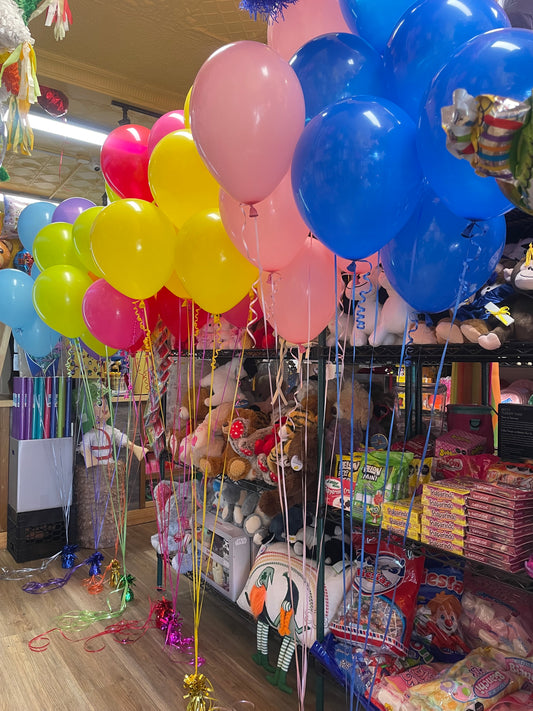 Set Helium latex Balloons 6 pieces