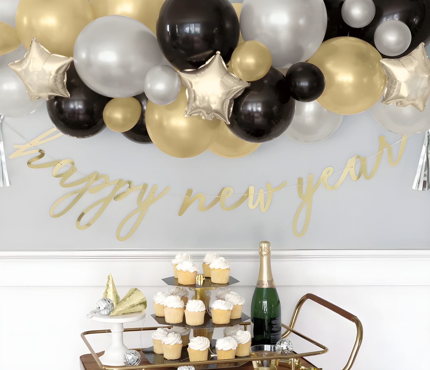 New Year's Eve Balloons Garland Kit