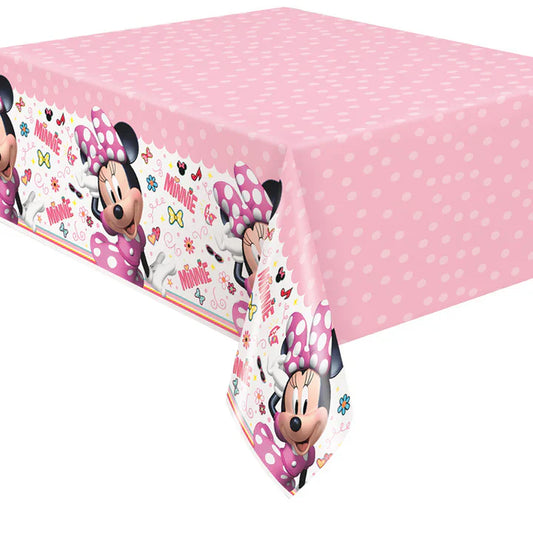 Minnie Mouse Boutique Plastic Tablecover 54 X 84 In.