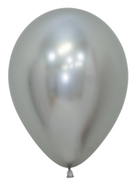 Latex Balloon 11'' Reflex Silver (50 count) SEMPERTEX
