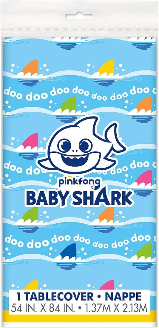 Baby Shark Boutique Plastic Tablecover 54 X 84 In.