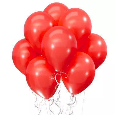 12-Pack Red 12in Latex Balloons