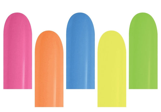 Latex Balloons 260 Assorted Neon Nozzle Up (50 count) SEMPERTEX