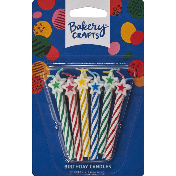 Spiral Star Top Specialty Birthday Candles