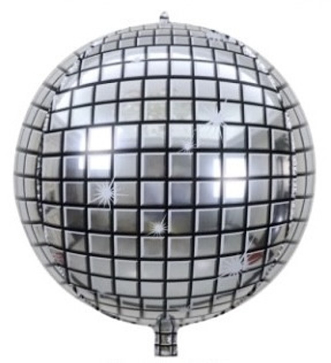 Disco Ball Silver Balloon